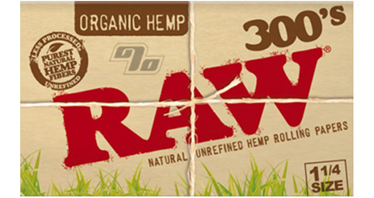 RAW Organic Hemp 300s 1 1/4 Rolling Papers