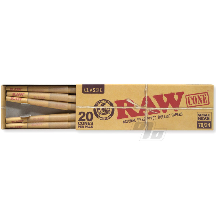 RAW Single 70/24 Cones 20 Pack