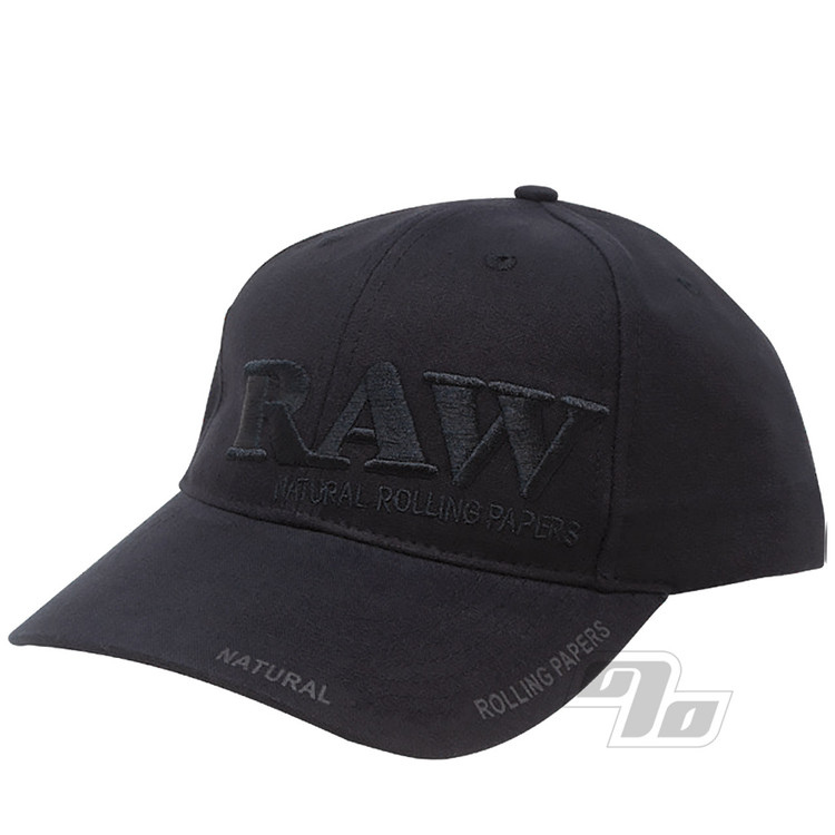 RAW Black on Black Poker Hat