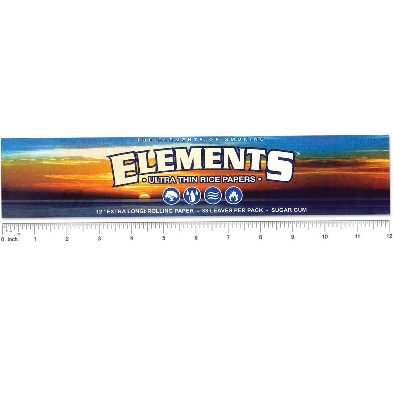 Elements Rice 12 Inch Rolling Papers - Beamer Smoke