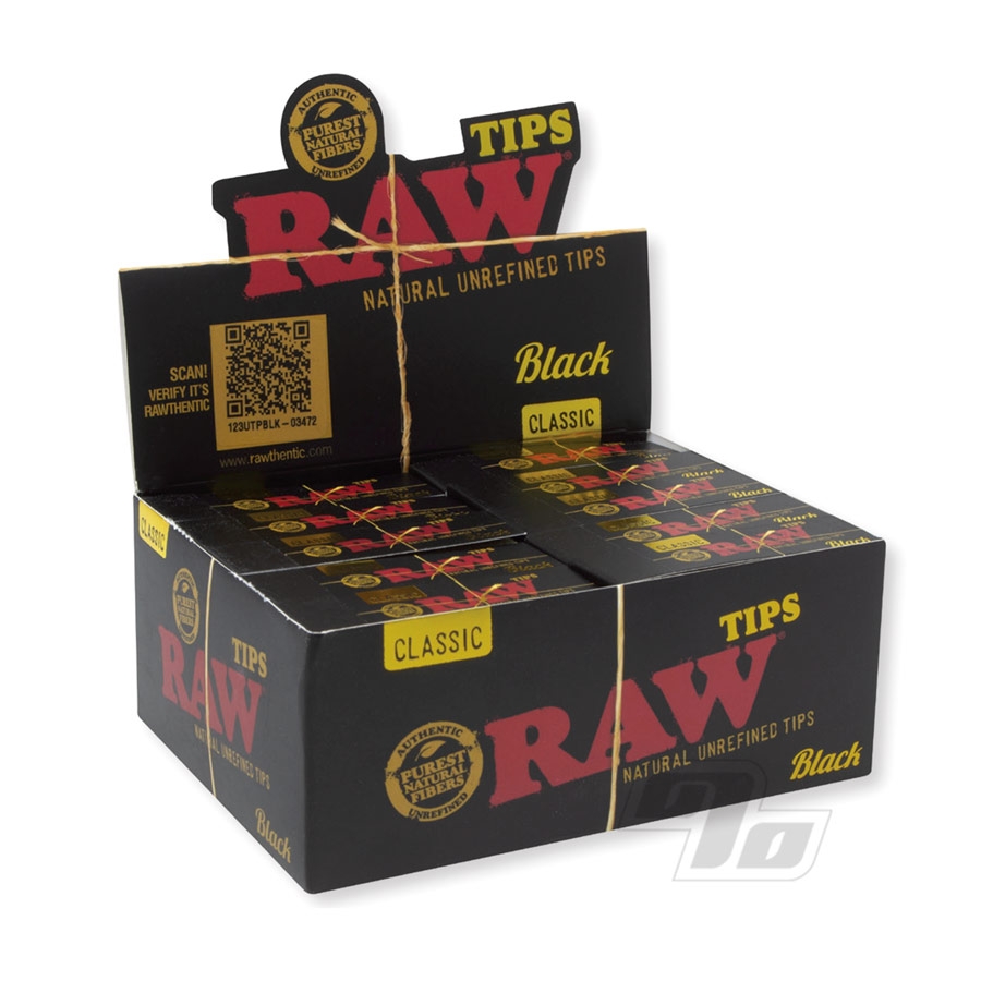 RAW Natural Original Rolling Paper Tips 50/Box