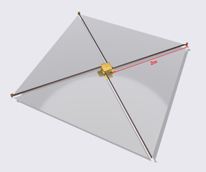 Spinnaker2 Dragsail deployed - Vestigo Aerospace - SmallSat Catalog - Orbital Transports Spinnaker2 Dragsail deployed - Vestigo Aerospace - SmallSat Catalog - Orbital Transports