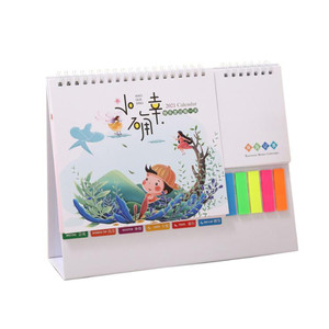 OFF3133 Desk Calendar with Sticky Notes