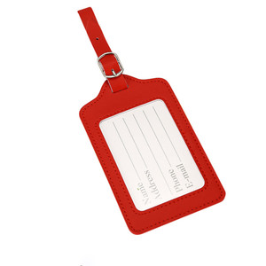 SPO3338 Leather Airplane Baggage Tag