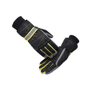CLO2016 Warmly Waterproof Fabric  Ski Gloves with Reflective 