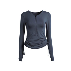 CLO3033 Sports Yoga Wear with Drawstring and zipper