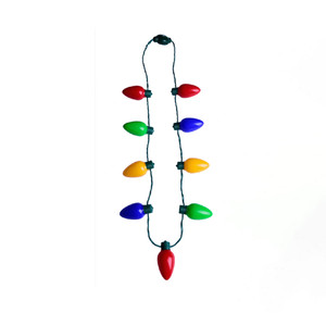 MOR3625  Light Christmas Bulb Necklace