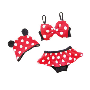 SPO2095 Cute 3 Pieces Swimsuit for 1-5 Years Old Girls