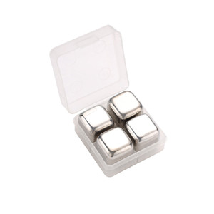 HOM4378 4 Pieces Stainless Steel Ice Cubes Set