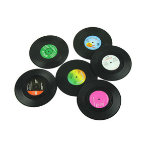 HOM4007  Vinyl Record Drink Coaster
