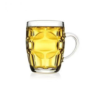 BWG1125 Glassware Pineapple Style Glass Beer Cup with Handle