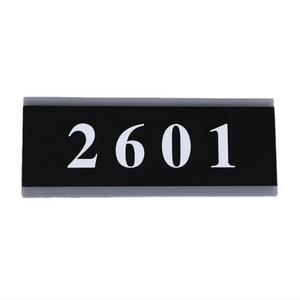 HOM6384SW   Acrylic Door Numbers Sign with Adhesive
