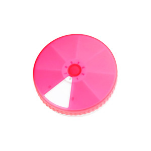 HAL1143 Rotating Weekly Round PP Travel Pill Organizer
