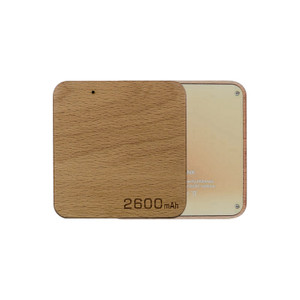 ELP1155 Ultra Slim Square Wooden USB Power Bank