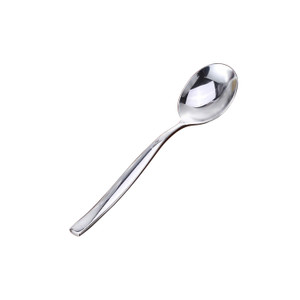 BWS1167 Wavy Long Dinner Spoon Stainless Steel Solid Handle