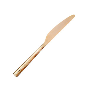 BWS1214 Gold Stainless Steel Knife Hammered
