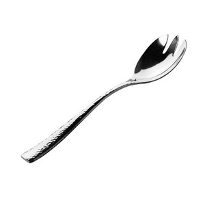 BWS1286 Serving Fork with Hammered Dots Handle