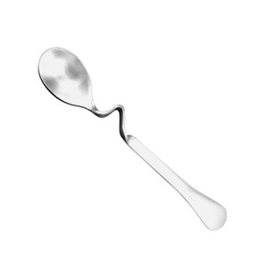 BWS1293 Stainless Steel Curved Handle Tea, Coffee Drink Condiment Spoon