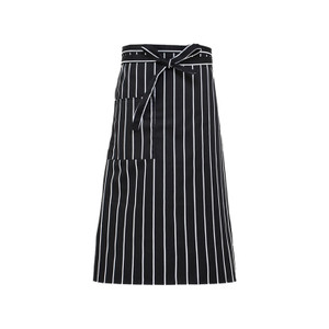 APA1177 Black-and-white Stripe Polyester Waist Apron