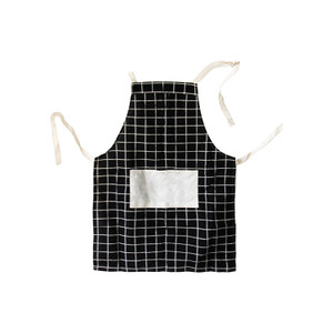 APA1182 Japanese Style Concise Plaid Pattern Apron