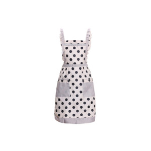 APA1196 Ladies' Modern Polka Dot Skirt Apron with Lace
