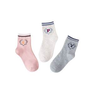 APS1226 Unisex Letter Cotton Sock