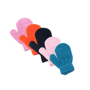 APG1124 Children's Candy Color Knitted Mitten