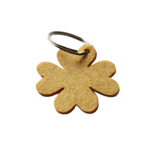 HAK1120 Flower Shaped Felt Key Tag