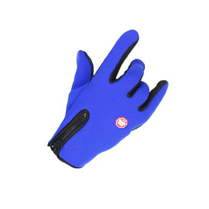 APG1148 Zip-up Unisex Cotton Cycling Glove with Capacitive Fingers