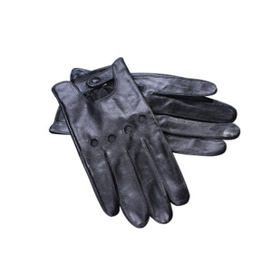APG1153 Unisex Black Leather Glove with Outlets