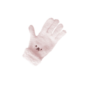 APG1163 Solid Color Microfiber Glove with Embroidered Pattern and Extendable Cuff