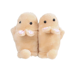 APG1201 Cute Rabbit Shaped Plush Convertible Mitten