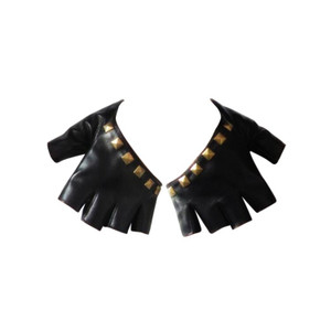 APG1210 Punk Style PU Half Palm Mitten
