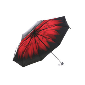 SUT1119 Black Tri-Fold Umbrella Parasol-43"