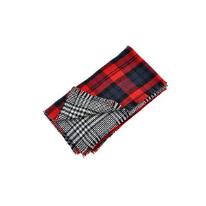 APC1133 Ultra-wide Plaid Woolen Scarf