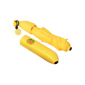 SUT1123 Banana Shape Umbrella Folding Compact Anti-UV Sun Rain Umbrella-42"