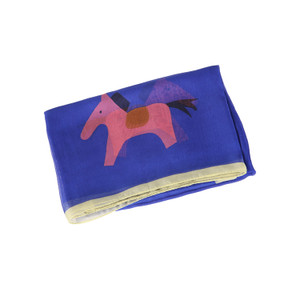 APC1146 Updated Chiffon Scarf with Horse Pattern