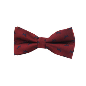 APE1514 Men's Bold Bowtie with Cartoon Animal Pattern