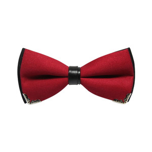 APE1557 Men's Pre-tied Bowtie with Metal Edge