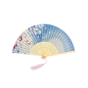 SUF1200 Women's Foldable Hand Fan with Hollow-out Ribs
