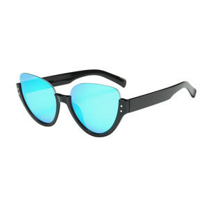 SUS1168 Half Rim Sports Sunglasses with Flash Mirror Lens