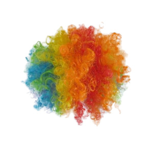 SUE1159 Multi-color Soccer Fan Wig