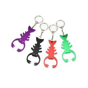 HAO1153 Lobster Aluminum Alloy Bottle Opener Keychain
