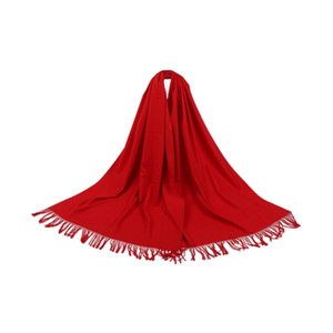 APC1165 Women Solid Color Scarf Shawl with Fringe