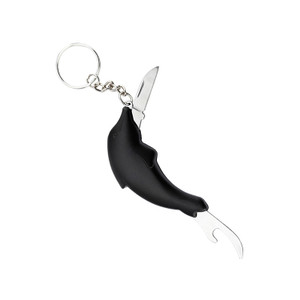 HAO1209 Dolphin Designed Bottle Opener with Pocket Knife