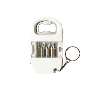 HAT1238 Functional Opener Keychain with Screwdriver, LED Flashlight