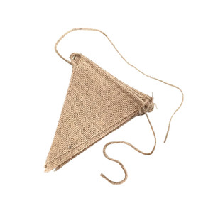 FPM1202 Triangle Burlap Banner, 13 Pcs