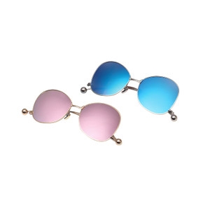 SUS1142 Retro Oversized Metal Frame Plain Glasses