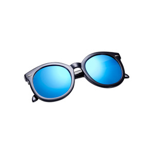 SUS1145 Retro Round Sunglasses with Arrow Patten Temple