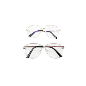 SUS1146 Metal Frame Oversized Plain Glasses